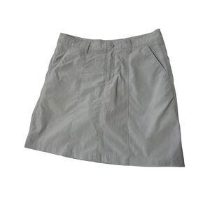 Patagonia Womens Gray Hiking Skort Size 8 Nylon Blend Active Outdoor Skirt